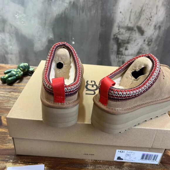 UGG Winter Autumn Tasman Brown Suede Thick Bottom Model Boots - Picture 8 of 9